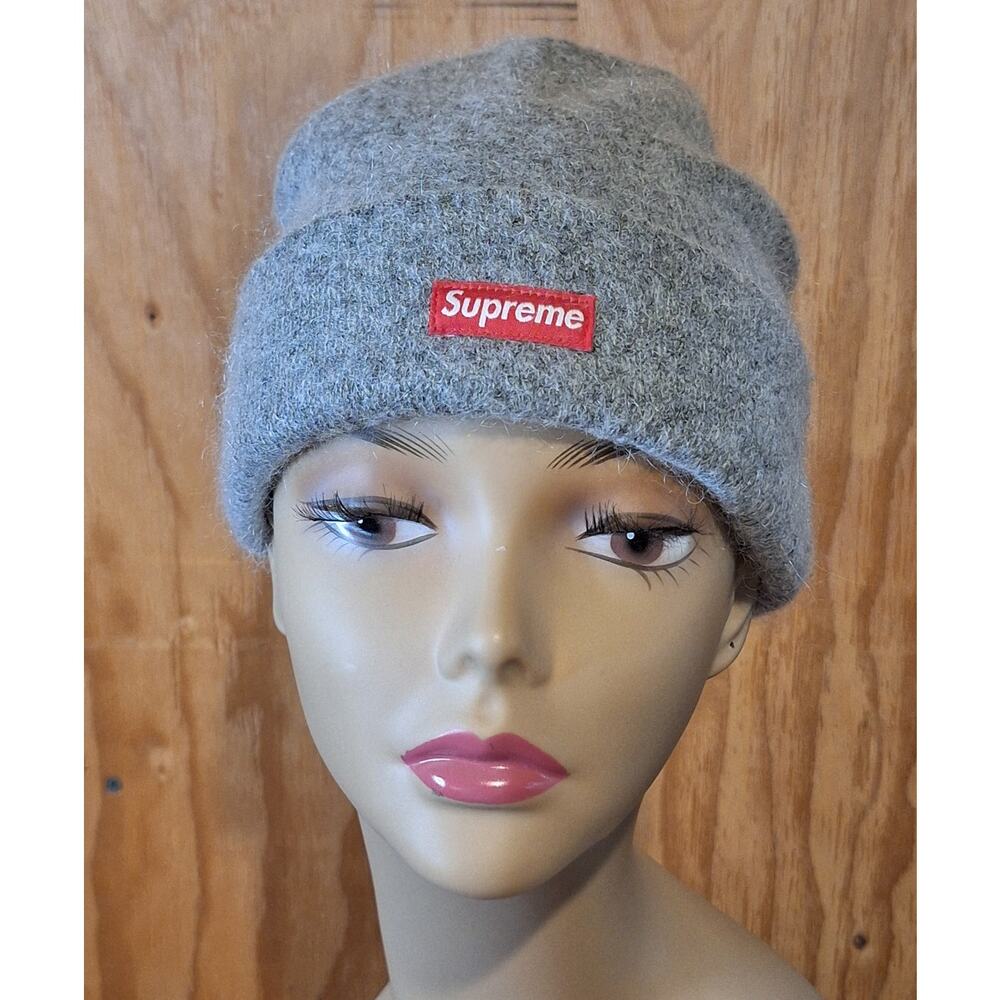 Supreme New York City Beanie Unisex OSFM Grey Premium Wool Mohair Blend Outdoor
